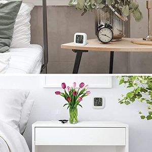 เครื่องวัดอุณหภูมิและความชื้นแบบดิจิตอลขนาดเล็ก พร้อมจอ LCD แสดงผลชัดเจน วัดค่าได้อย่างแม่นยำ จัดส่งรวดเร็ว ขายส่ง - Product Image 3