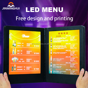 Bar personalizado Ktv <span class=keywords><strong>Restaurante</strong></span> de gama alta Fácil de cerrar Detección automática Fácil de cambiar Contenido Led Menú - Product Image 3