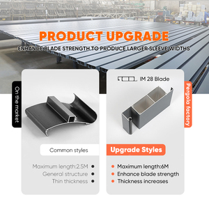 Pergola motorisée en aluminium <span class=keywords><strong>gris</strong></span> de luxe, toit à lamelles moderne, imperméable, résistant au vent, taille personnalisable, gazebo de balcon écologique - Product Image 4