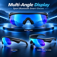 Lunettes de cyclisme intelligentes 5.3 15M IPX4 120mAh 6-8H Musique UV Lumière bleue Lentille en nylon Type-C 35g Navigation vocale Contrôle tactile TR90
