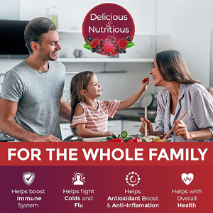 OEM ODM Suplemen Herbal Elderberry dengan Vitamin C dan Seng Gluten Bebas Vegetarian Elderberry Gummies - Product Image 3