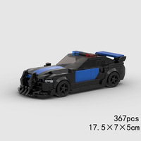 Compatible avec les briques de construction de marque, voiture de course MOC, jouet éducatif à assembler soi-même pour enfants, blocs de construction en plastique ABS, cadeau d'entreprise