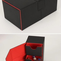 Boîte de rangement polyvalente en cuir PU pour plus de 200 cartes, design TCG personnalisé, cartes Yu-Gi-Oh, tarot, personnalisable, 26,5x18x10cm