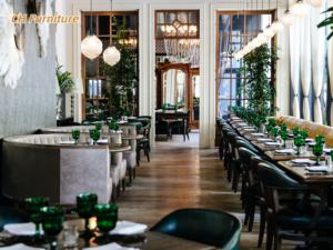 Mesa de Bar de madera de hotel de lujo con taburetes, cabina de restaurante, cubierta de asiento y tiendas de patio <span class=keywords><strong>cerca</strong></span> de mí - Product Image 4