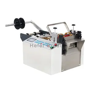 Automatic non woven pvc fabric roll to sheet label cutting machine thermal paper slitting machine