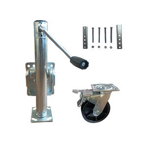 Rueda de Repuesto Sólida de 6 Pulgadas con Soporte Giratorio para Caravana y Remolque - Product Image 1