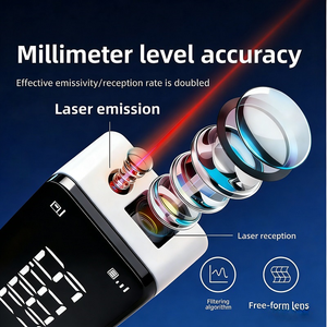 <span class=keywords><strong>Misuratore</strong></span> di Distanza <span class=keywords><strong>Laser</strong></span> a Infrarossi di Alta Precisione, Dispositivo di Misurazione Portatile di Grado Industriale con Batteria al Litio - Product Image 5