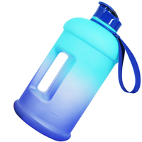 Bouteille de sport en plastique PETG de 2,2 L grande capacité, anti-fuite, avec poignée, pour fitness, extérieur, voyage, sans BPA, écologique, prix usine