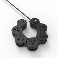 Vente en gros de multiprise pivotante à 5 voies avec logo personnalisé US Prise d'extension 360 degrés Flexi Snake Courant nominal 10A 5 AC 2 3m