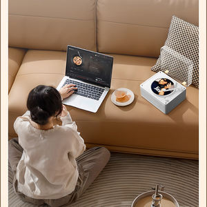 <span class=keywords><strong>Lecteur</strong></span> <span class=keywords><strong>CD</strong></span> rétro en bois avec son HIFI 3D, haut-parleurs stéréo 5Wx2, interface <span class=keywords><strong>audio</strong></span> 3,5 mm pour l'écoute <span class=keywords><strong>audio</strong></span> à domicile - Product Image 5