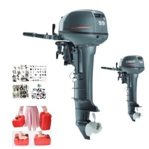 Moteur hors-bord à essence 2 temps 9,9 CV à démarrage manuel, vente en gros, nouveau - Product Image 1