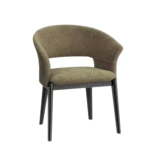 Silla de Comedor Italiana Contemporánea Minimalista 2026, Madera Sólida con Acabado en PU, para Hogar, Hotel, Salón, Oficina, Manicura, Venta - Product Image 1