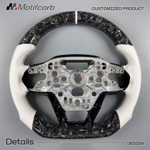 Volante de Fibra de Carbono Forjado con Detalles Plateados Personalizados para Ford Mustang 7ª Gen. S650 Dark Horse GT GTD Shelby Coupe 2024-2026 - Product Image 5