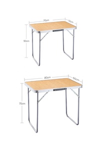 Ghế và ăn uống đặt bàn gấp ngoài trời có thể gập lại MDF Kamp masas dễ dàng mang theo bàn Ăn Dã Ngoại bằng nhôm - Product Image 2