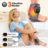 Masseur de jambe chauffant électrique sans fil, portable, adapté aux chevilles et aux pieds, avec vibration, soulagement de la douleur