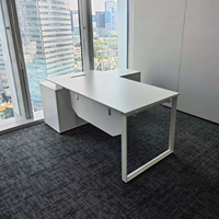 Nouveau design mélamine en bois en forme de L directeur directeur directeur directeur exécutif mobilier de bureau bureau