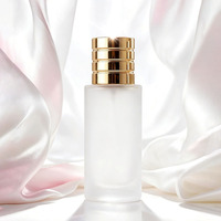 En stock, flacons de parfum en verre vides de forme cylindrique de 15 ml, 30 ml, 50 ml, 100 ml avec boîte cadeau