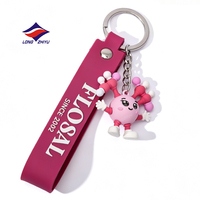 Porte-clés personnalisés LZY en PVC 3D, figurines mignonnes en caoutchouc et silicone, porte-clés souple en PVC avec logo, 20 ans d'expérience en usine