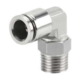 מיני פליז הולם אוויר צינור מחבר, 90 תואר MPL זכר מרפק פנאומטיים הולם מחבר - Product Image 2