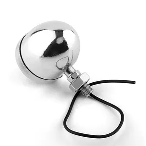 2PCS Universal Metal Retro Motorcycle Turn Signal 12V Indicator Light Black Chrome <span class=keywords><strong>Bullet</strong></span> Running Lights Lamp Amber Blinkers - Product Image 4