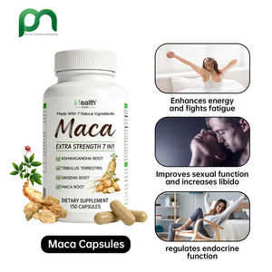 Cápsulas de Raíz de Maca, Suplementos para la Mejora Masculina, Extracto de Ashwagandha con Shilajit y Ginseng, Potenciador del Rendimiento y la Función - Product Image 3