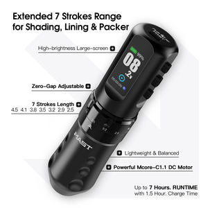 <span class=keywords><strong>Machine</strong></span> à tatouer <span class=keywords><strong>Mast</strong></span> Flip 4 <span class=keywords><strong>Pro</strong></span> à course réglable, batterie interchangeable, <span class=keywords><strong>machine</strong></span> de maquillage permanent - Product Image 3