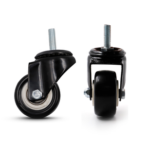 Top Seller Schwarz 1,5 Zoll Schraub stange Universal Brake <span class=keywords><strong>Crib</strong></span> Electrical Special Nylon Möbel gießer für Kleider schrank - Product Image 4