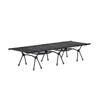 Lit de camping pliable moderne ultraléger et réglable en métal, en alliage d'aluminium de haute qualité, pour hôpital, chambre et salon
