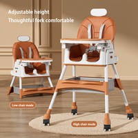 Chaise de repas moderne pour enfants, portable, pliable en plastique, réglable, pour bébés, vente en gros pour les foyers