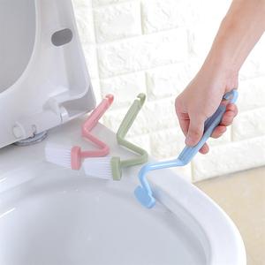 Cepillo curvo para limpiar el inodoro, cepillo para niños pequeños, sin ángulos muertos, mango largo - Product Image 3