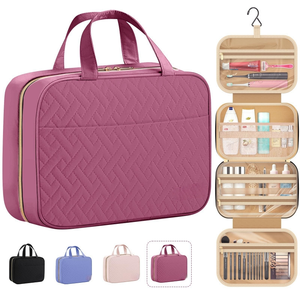 Neceser de Viaje con Gancho, Bolsa de Maquillaje Espaciosa, Elegante Set de Artículos de Aseo - Product Image 5