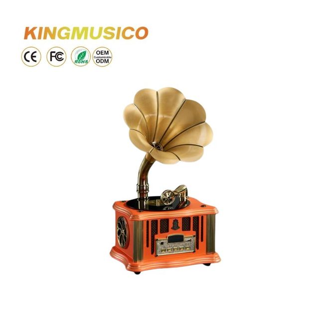 New Arrival Elegant Multi-functional Vintage Retro Radio Home Decor Phonograph Speaker - Crafted Machine With a Classic Look