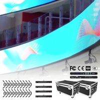 Affichage LED flexible anti-âge P1.2, panneau transparent ultra-léger pour la promotion en vitrine de magasin de détail