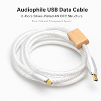 Kabel Interkoneksi Audio Digital HIFI Audiophile USB Tipe A ke Tipe B untuk Dekoder DAC, Kartu Suara Eksternal & Sistem Audio
