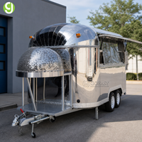 Remorque alimentaire longue en acier inoxydable certifiée CE Goeasy avec camion de restauration OEM
