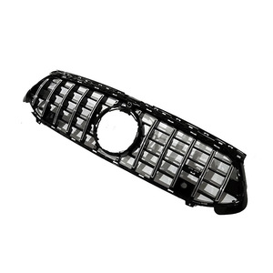 Grille GT pour Mercedes-Benz Classe A W177, ABS noir avec bandes argentées, pièce de rechange pour pare-chocs avant - Product Image 3