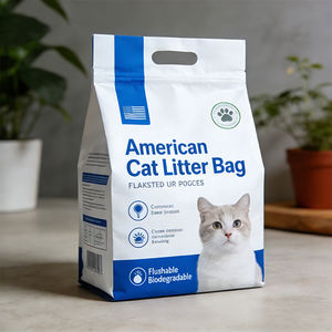 Bolsas de Arena para Gatos Biodegradables, Anti-Humedad, con Fondo Plano, Reciclables, de 2LB, 5LB, 6LB y 10LB, con Impresión Personalizada, a Prueba de Olores y Fugas - Product Image 1