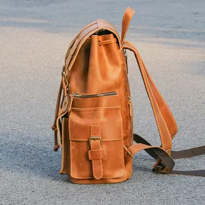 2023 Hochwertige Luxus-Rucksack taschen aus echtem Leder für Herren