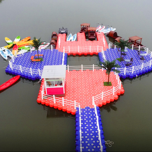 Plateforme flottante modulaire en polyéthylène haute densité pour jet <span class=keywords><strong>ski</strong></span>, ponton portable, quai gonflable pour bateau, pont flottant gonflable pour l'eau - Product Image 6