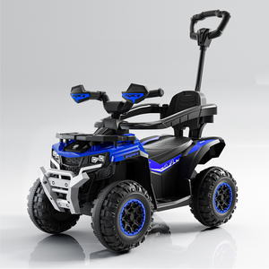 <span class=keywords><strong>2</strong></span>-4 Yaş Çocuklar İçin Akülü Binilebilir Oyuncak, İtme Çubuklu Plastik Pedal Kaykay Araba - Product Image 4