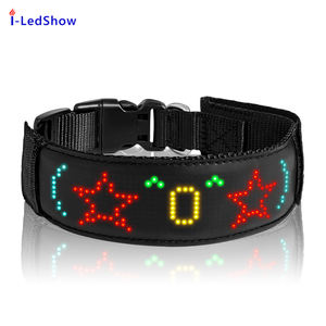 <span class=keywords><strong>Collar</strong></span> de perro LED con pantalla a Color RGB, aplicación con patrón de texto personalizado, animación, Graffiti, desplazamiento intermitente, <span class=keywords><strong>Collar</strong></span> LED personalizado para mascotas - Product Image 6