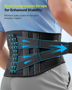Ceinture de protection lombaire AOFIT Sports, flexible, respirante, pour le contrôle du ventre, protection professionnelle, soutien lombaire, course à pied - Product Image 2