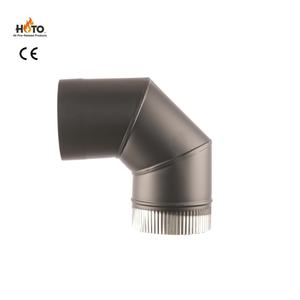 Tubo de <span class=keywords><strong>Chimenea</strong></span> de Acero Inoxidable Negro para Interiores, de Pared Simple, Aislado, Resistente a Altas Temperaturas, para Chimeneas Modernas de Leña - Product Image 5