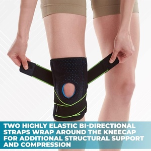 Genouillère personnalisable avec stabilisateurs latéraux Coussinets en gel pour rotule Spandex Néoprène Nylon pour le soutien et la protection pendant le rampement - Product Image 3