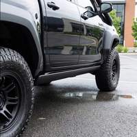 Marchepieds latéraux électriques rétractables automatiques en alliage d'aluminium de luxe 15-26 pour HILUX REVO, marchepieds électriques à double moteur avec LED