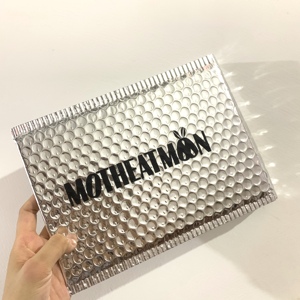 Sobres acolchados con logotipo personalizado, correo de plata, bolsa de envío metálica, poliéster, burbuja - Product Image 1