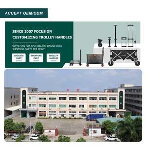 <b>Folding</b> Hand <b>Trolley</b> Luggage <b>Cart</b> Shopping <b>Cart</b> Plastic Portable Tianyu T819N 50kg - Product Image 6