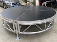 Scène ronde en aluminium 3M, plateforme de scène circulaire avec pieds réglables pour événements, concerts, mariages, équipement