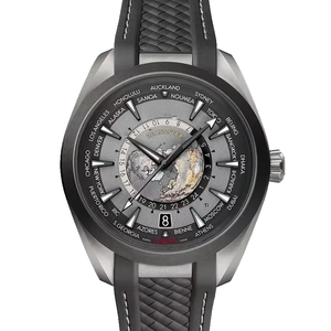 Montre de luxe pour <span class=keywords><strong>le</strong></span> monde des affaires, à quartz, avec cadran rectangulaire en verre, bracelet en caoutchouc et cadran en météorite, idéale pour les voyages internationaux - Product Image 3