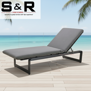 Tumbona Plegable de Aluminio Portátil de Diseño Moderno, Resistente a los Rayos UV, Ecológica, para Hotel, Parque, Playa, con Cojines - Product Image 1